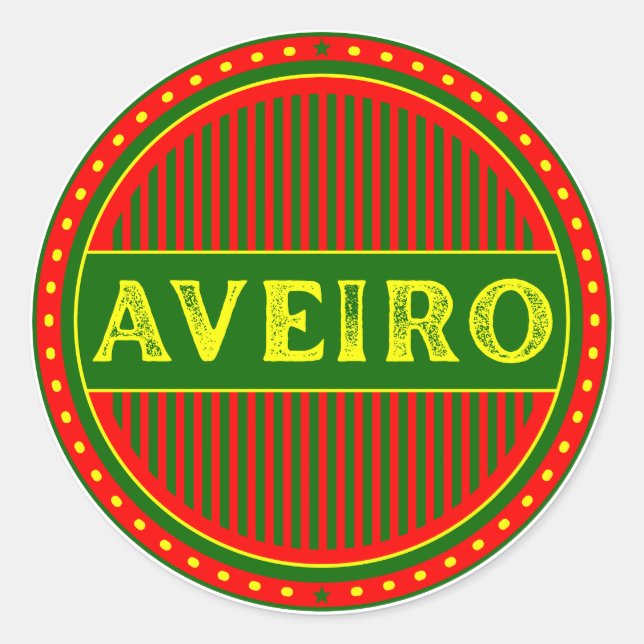 Adesivo Aveiro City Pride Emblem – Portuguese Identity (Frente)