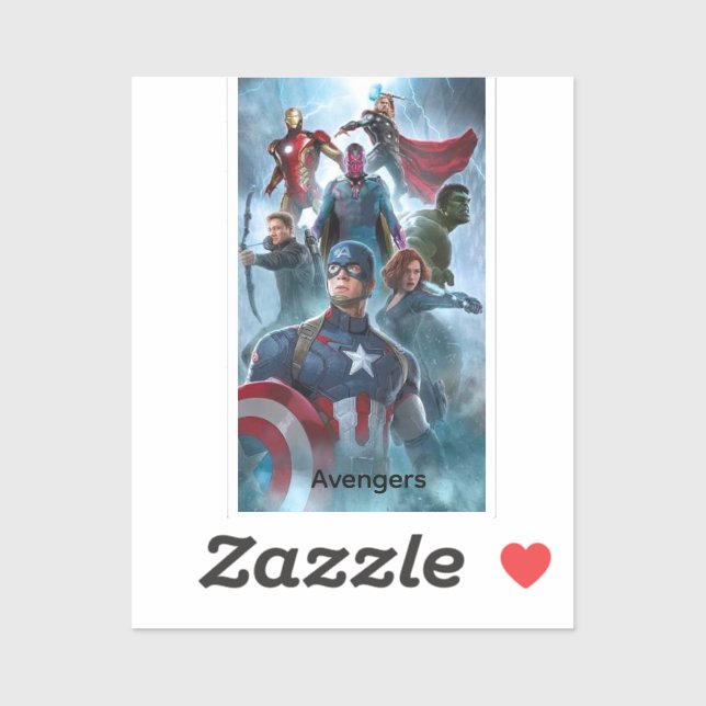 Adesivo Avengers stiker (Folha)