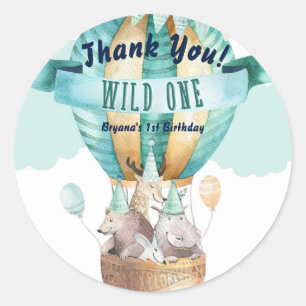 Adesivo Aventura Animal Aquarela Boho WILD ONE 1 1º