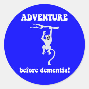 Adesivo aventura antes da demência
