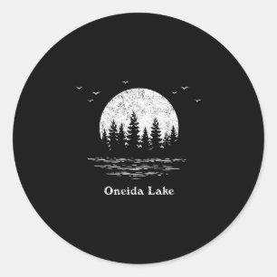Adesivo aventura ao ar livre no lago Oneida férias em famí