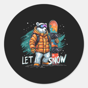Adesivo Aventura Ártico de Divertimento de inverno do Urso