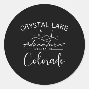 Adesivo Aventura de Acampamento na Montanha Crystal Lake C