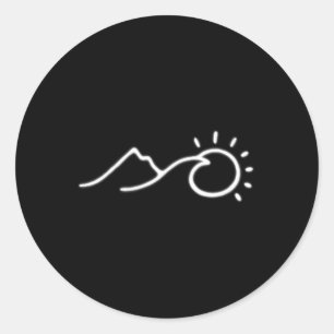 Adesivo Aventura de caminhada para exploradores ao ar livr