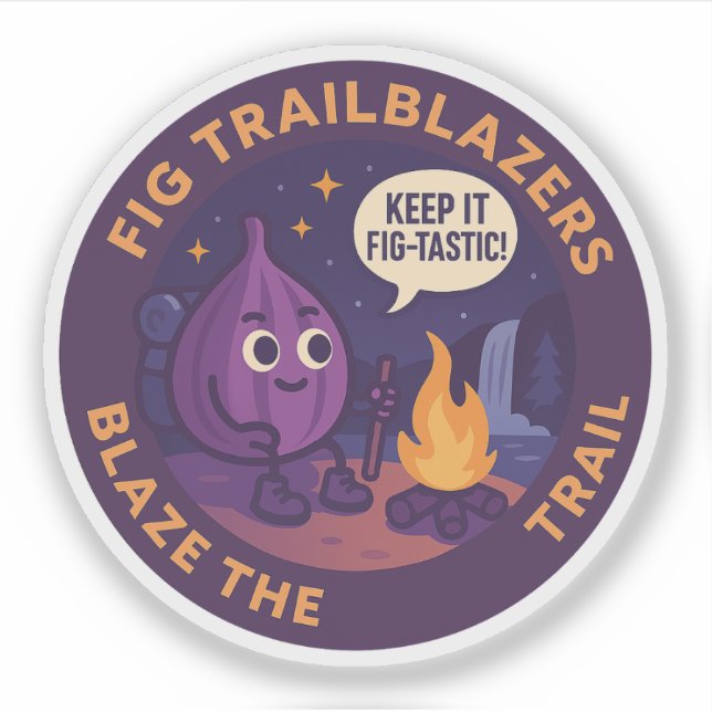Adesivo Aventura de Camping Fig-Tástico (Frente)
