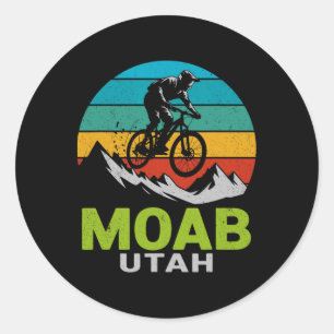 Adesivo Aventura de Ciclismo de Montanha Moab Utah