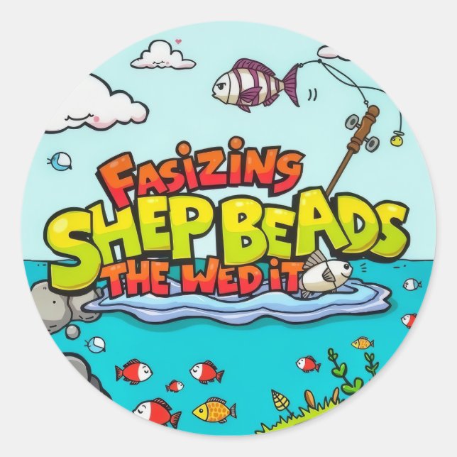 Adesivo Aventura de Jovem Pescador (Frente)