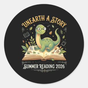 Adesivo Aventura de Leitura Dino Verão 2026 T