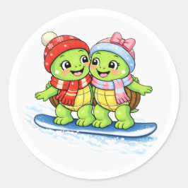 Adesivo Aventura de snowboard
