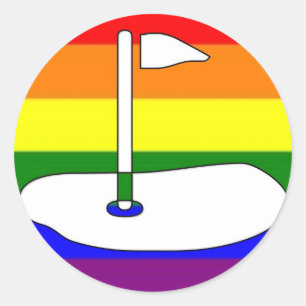 Adesivo Aventura Golfing do orgulho de GLBT