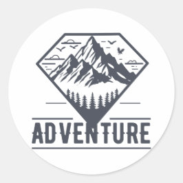 Adesivo Aventura para Montanhas Geométricas Modernas