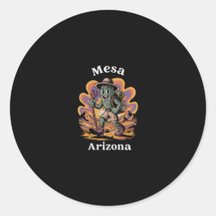 Adesivo Aventura Retro Mesa Arizona Trilha de Hiking Cactu