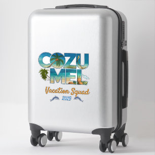 Adesivo Aventura Tropical de 2025, Férias Cozumel