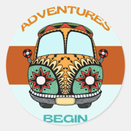 ADESIVO AVENTURAS BOHO INICIAM LUA DE MEL