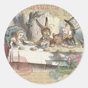 Adesivo Aventuras de Alice no País das Maravilhas - Chá Ma
