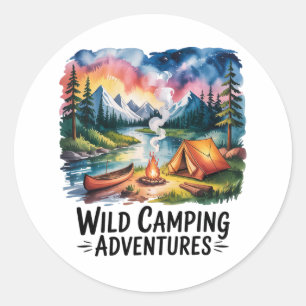 Adesivo Aventuras de Camping Selvagens Design