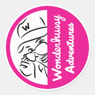 Adesivo Aventuras Maravilhosas, Pink e White Peek-a-boo