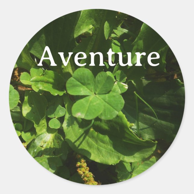 Adesivo Aventure Trèfle à quatre feuilles (Frente)