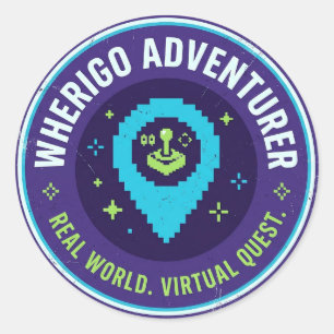 Adesivo Aventureiro Wherigo Retro Jogos 8-Bit Geocaching P