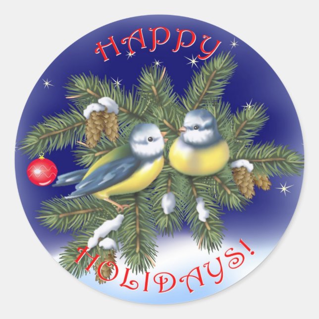 Adesivo Aves de Natal (Frente)
