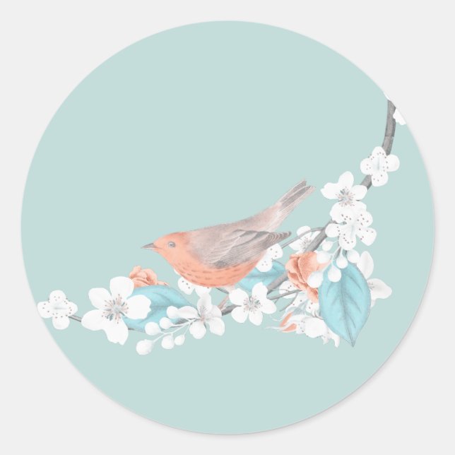 Adesivo Aves e Flores (Frente)