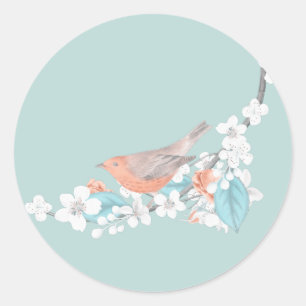 Adesivo Aves e Flores