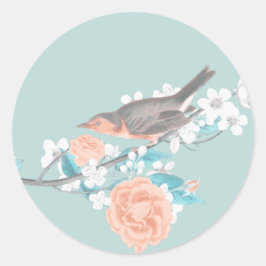 Adesivo Aves e Flores