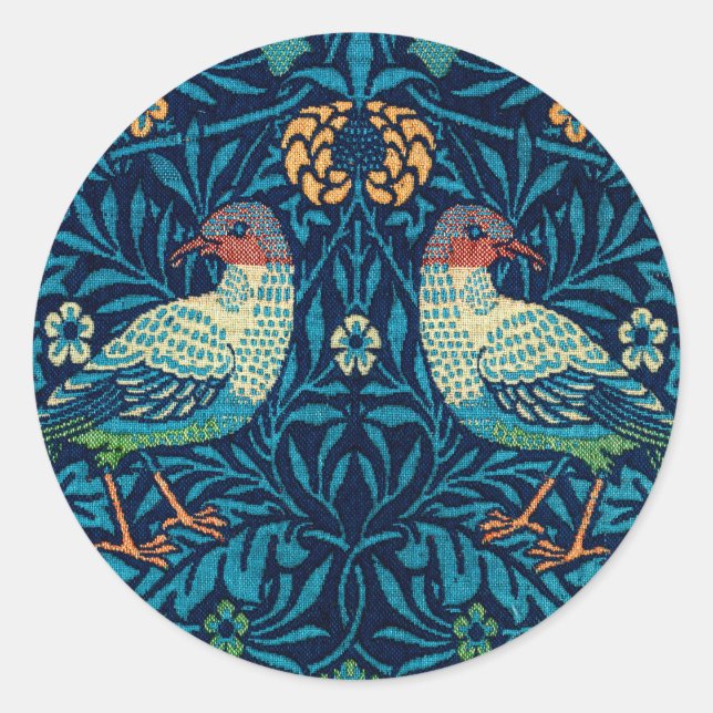 Adesivo Aves por William Morris (Frente)