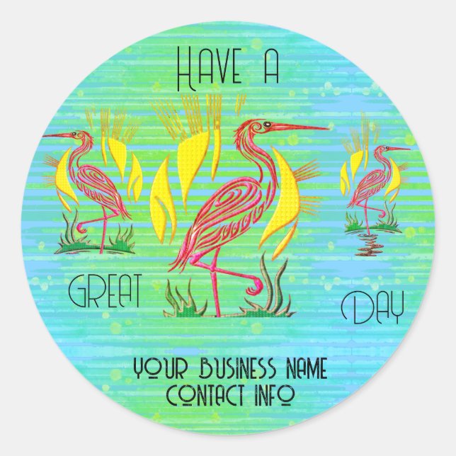 Adesivo Aves Tropicais Personalizadas (Frente)