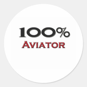 Adesivo Aviador de 100 por cento