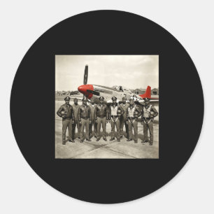 Adesivo Aviadores negros retrô história negra segunda guer