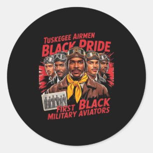 Adesivo Aviadores Negros Retro História Negra Segunda Guer
