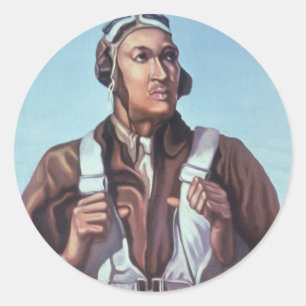 Adesivo Aviadores negros: Serviço Militar de Combate WW2 d