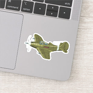 Adesivo Avião-caça-retrógrado
