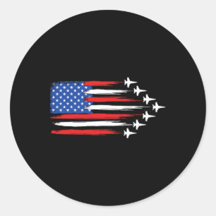 Adesivo Avião de Caça Bandeira Americana Jatos de Caça 4t