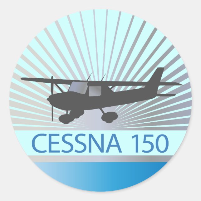 Adesivo Avião de Cessna 150 (Frente)