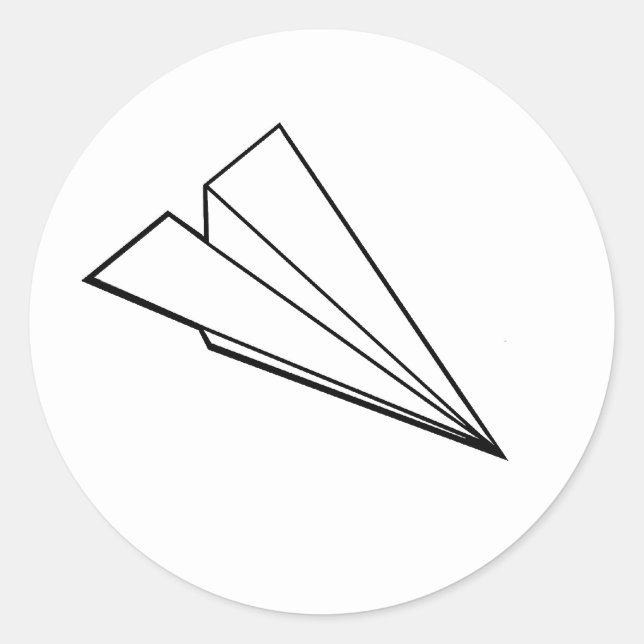 Adesivo Avião de papel (Frente)