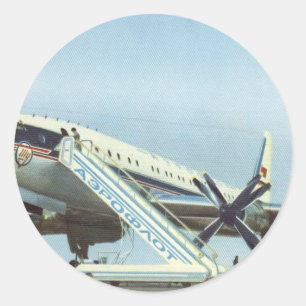 Adesivo AVIÃO DE PASSAGEIROS de RÚSSIA Aeroflot a Turqui