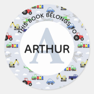 Adesivo Avião do comboio de transporte de rapazes e matríc