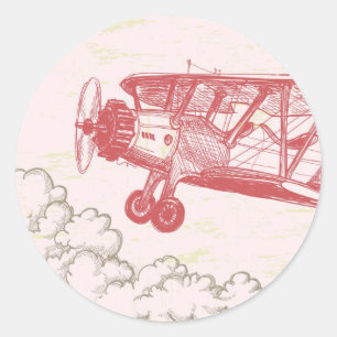 Adesivo avião do vintage do selo de 20 - 1,5 envelopes na