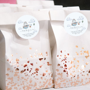 Adesivo Avião e Nuvens de Hippo, Cute, Primeiro Aniversári