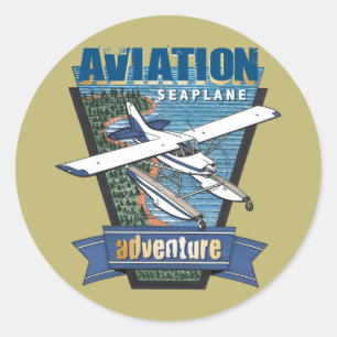 Adesivo Aviation Seaplane Adventure