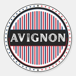 Adesivo Avignon City Pride Emblem – French Identity