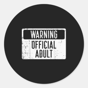 Adesivo Aviso de 18º Aniversário Adulto 18 Anos Mulheres H
