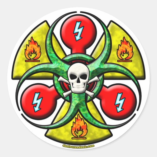 Adesivo Aviso de perigo extremo (Frente)