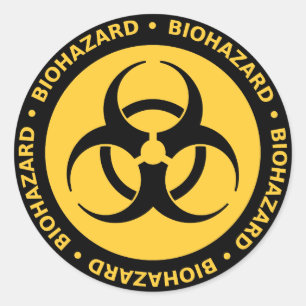 Adesivo Aviso do Biohazard
