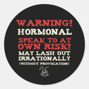 Adesivo Aviso! Hormonal