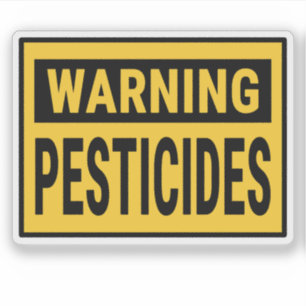 Adesivo Aviso Pesticidas
