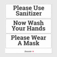 Avisos de Higiene Sanitária como