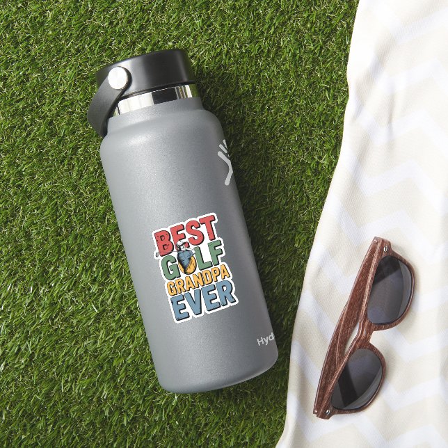 Adesivo Avô de Golf Nunca (HydroFlask Insitu)